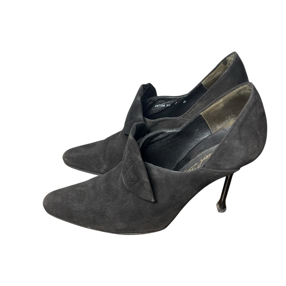 Karl Lagerfeld Charcoal Suede Heels - Vintage - Size 7